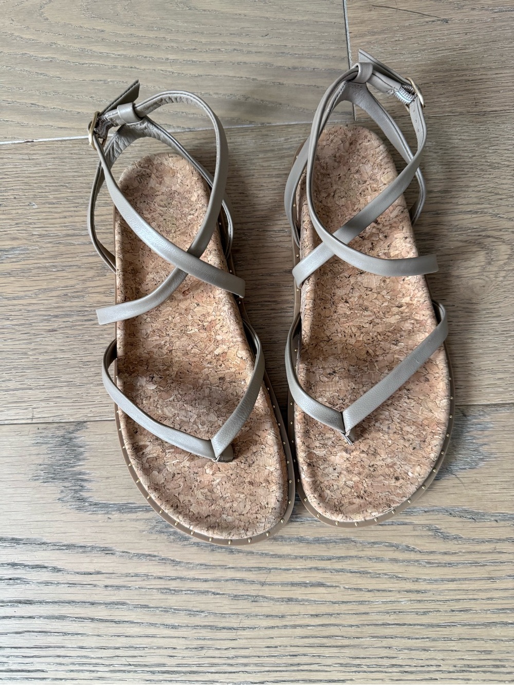 PAIGE Leather Strappy Sandals - Picture 3 of 9